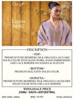 Ganga lupita 4482 wholesale dress materials videos